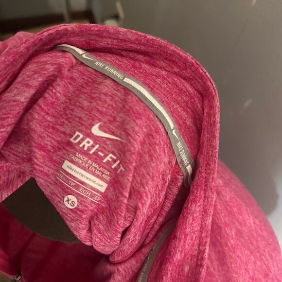 Nike Drifit Women‘s XS Half ZIP Pink Running Pullover - Picture 5 of 7